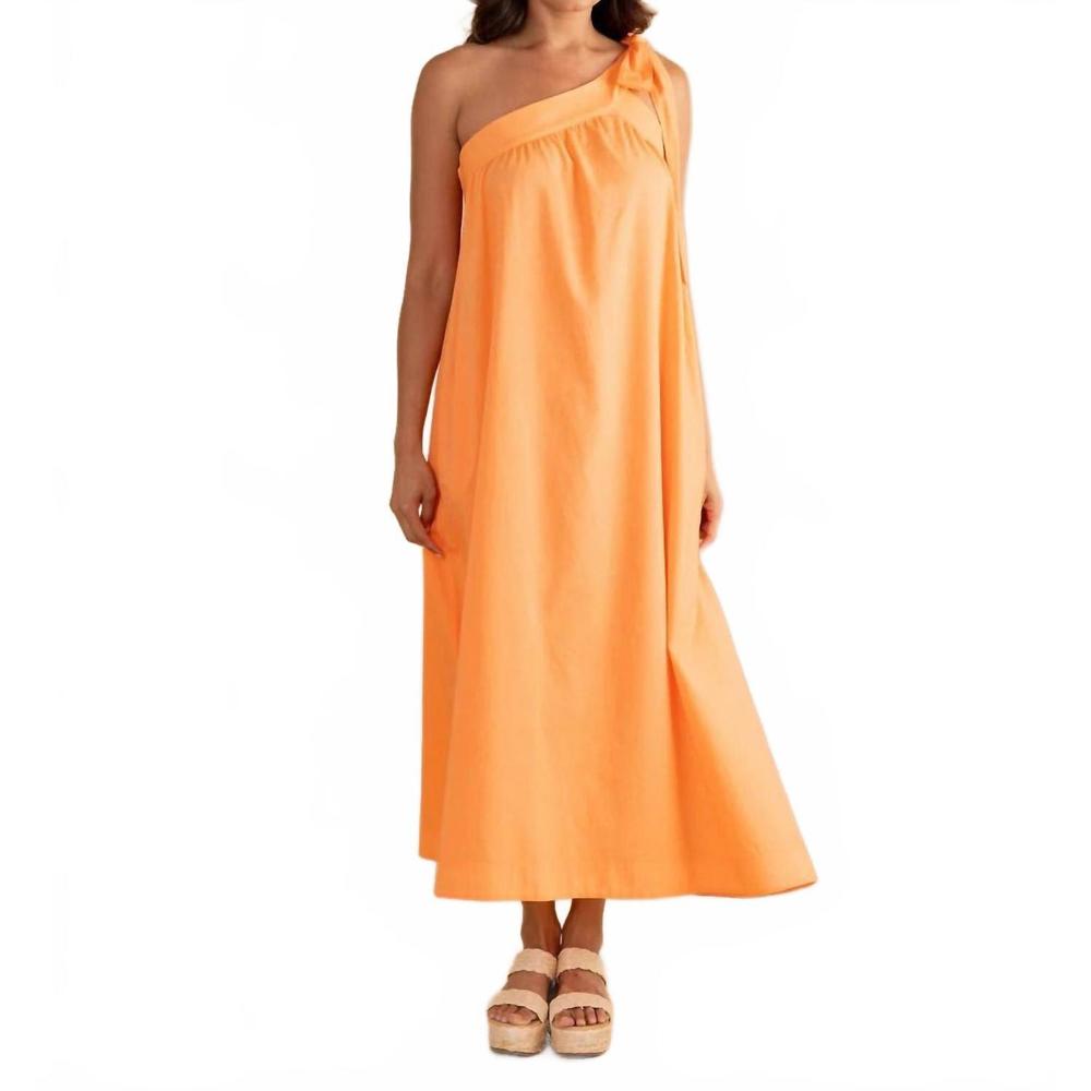 NEW DOUBLE A juliette midi dress in melon